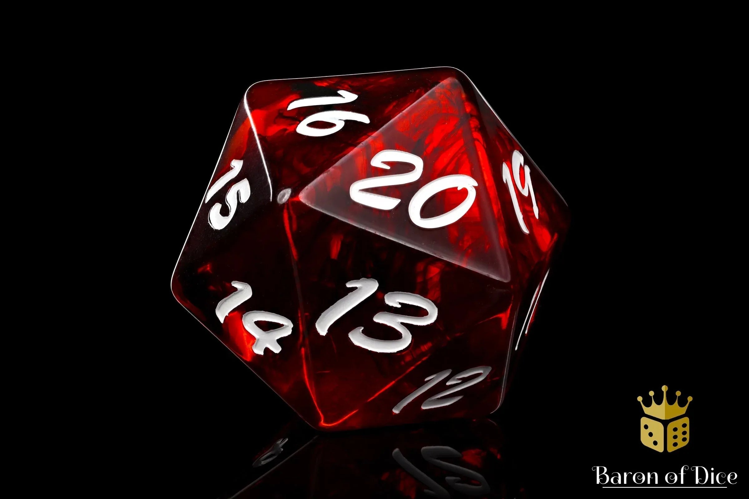 Big Ass D20 - Red Fire - Out of Play