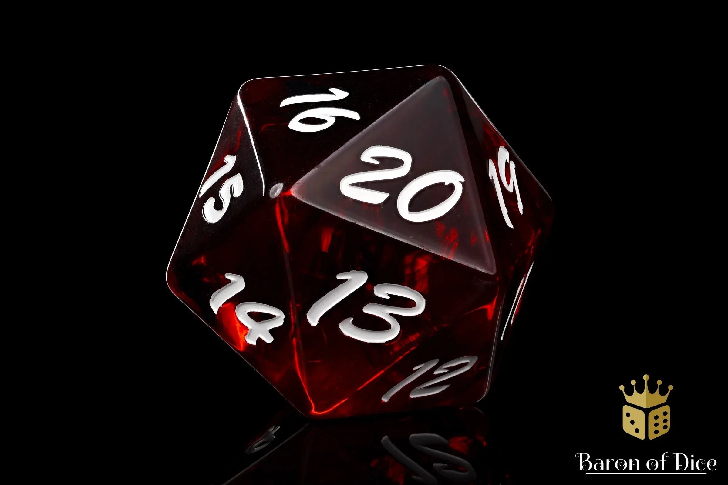Big Ass D20 - Red Fire - Out of Play