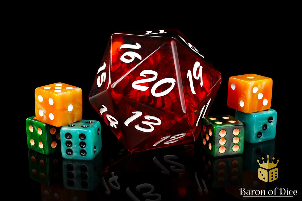 Big Ass D20 - Red Fire - Out of Play