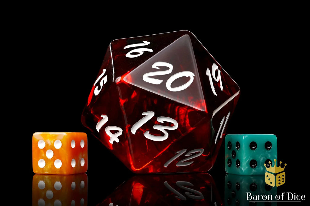 Big Ass D20 - Red Fire - Out of Play