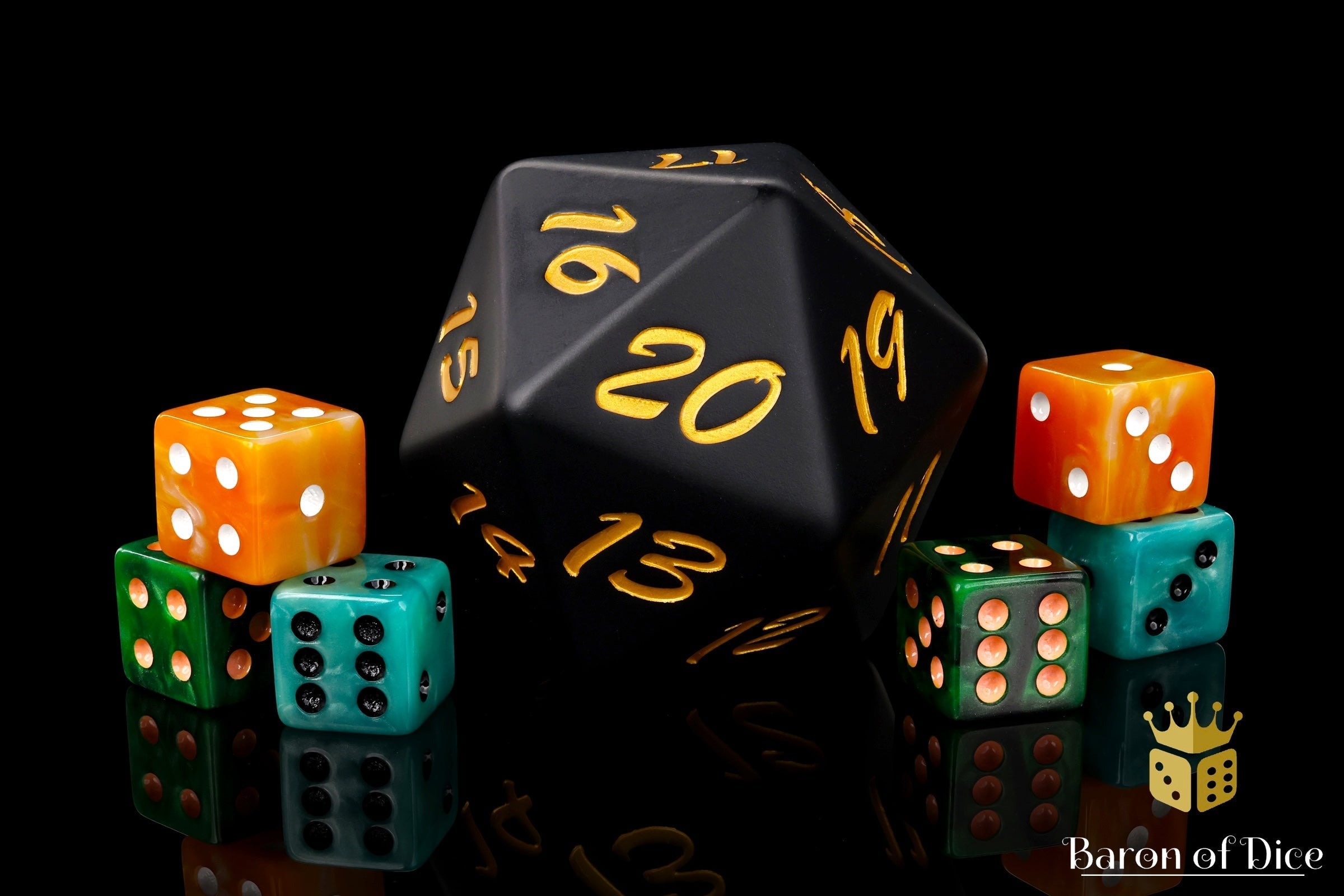 Big Ass D20 - Black Decay - Out of Play