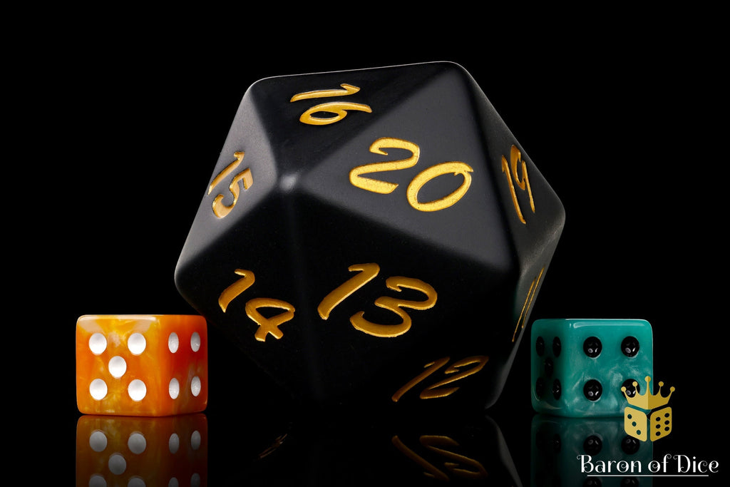 Big Ass D20 - Black Decay - Out of Play