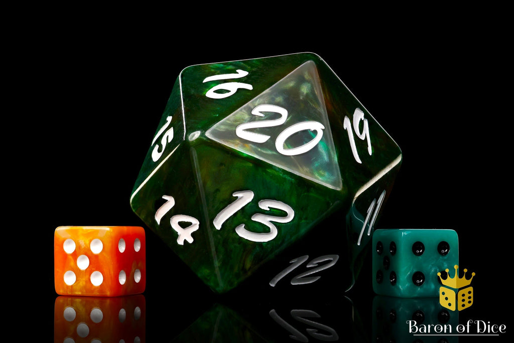 Big Ass D20 - Green Nature - Out of Play