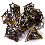 Fantastical Beasts Metal RPG Dice Set - 7 Pieces - Out of Play