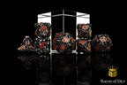 Denizens of the Deep Red Trench Metal RPG Dice Set - 7 Pieces - Out of Play