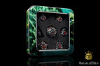 Denizens of the Deep Iridescent Metal RPG Dice Set - 7 Pieces - Out of Play