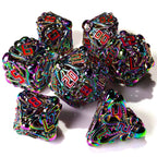 Denizens of the Deep Iridescent Metal RPG Dice Set - 7 Pieces - Out of Play