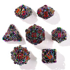 Denizens of the Deep Iridescent Metal RPG Dice Set - 7 Pieces - Out of Play