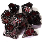 Which Way Is Up? Metal RPG Dice Set - 7 Pieces - Out of Play