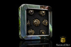 Nature's Wrath Metal RPG Dice Set - 7 Pieces - Out of Play