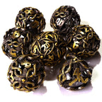 Nature's Wrath Metal RPG Dice Set - 7 Pieces - Out of Play