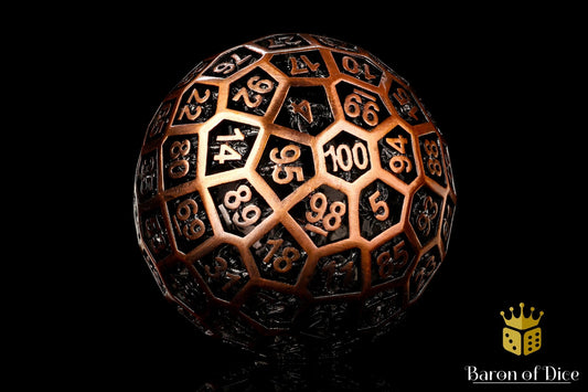 Bronze D100 Metal - 1 Piece BaronOfDice