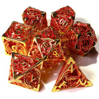 Dragons of Legend Metal RPG Dice Set - 7 Pieces - Out of Play