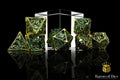 Ancient Dragon Treasure Metal RPG Dice Set - 7 Pieces - Out of Play