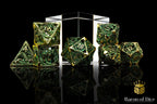 Ancient Dragon Treasure Metal RPG Dice Set - 7 Pieces - Out of Play