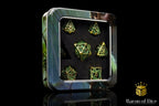 Ancient Dragon Treasure Metal RPG Dice Set - 7 Pieces - Out of Play