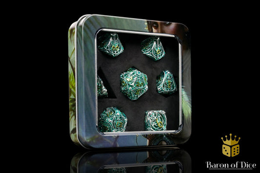 Undead Legion Metal RPG Dice Set - 7 Pieces - Out of Play