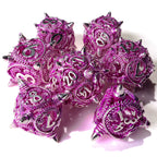 Ancient Wyvern Metal RPG Dice Set - 7 Pieces - Out of Play