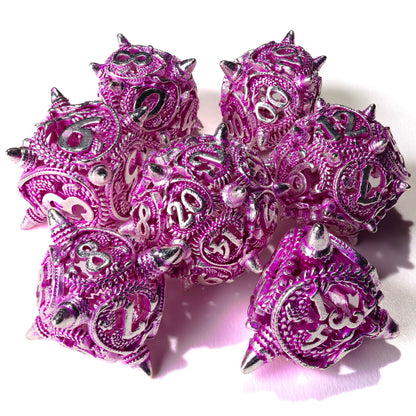 Ancient Wyvern Metal RPG Dice Set - 7 Pieces - Out of Play