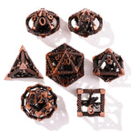 Bronze Kraken Metal RPG Dice Set - 7 Pieces - Out of Play