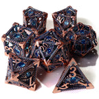 Eye of Providence Metal RPG Dice Set - 7 Pieces - Out of Play