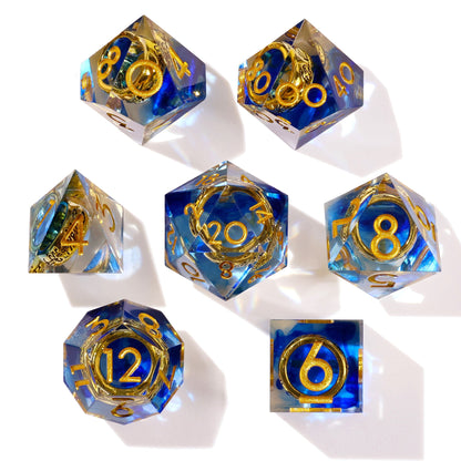 Lost Ring Sharp Edge RPG Dice Set - 7 Pieces - Out of Play