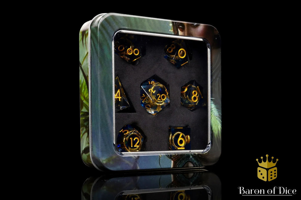 Lost Ring Sharp Edge RPG Dice Set - 7 Pieces - Out of Play