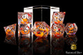 Autumn Cherry Blossom Liquid Core RPG Dice Set - 7 Pieces - Out of Play