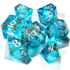 Sunken Treasure Liquid Core RPG Dice Set - 7 Pieces - Out of Play