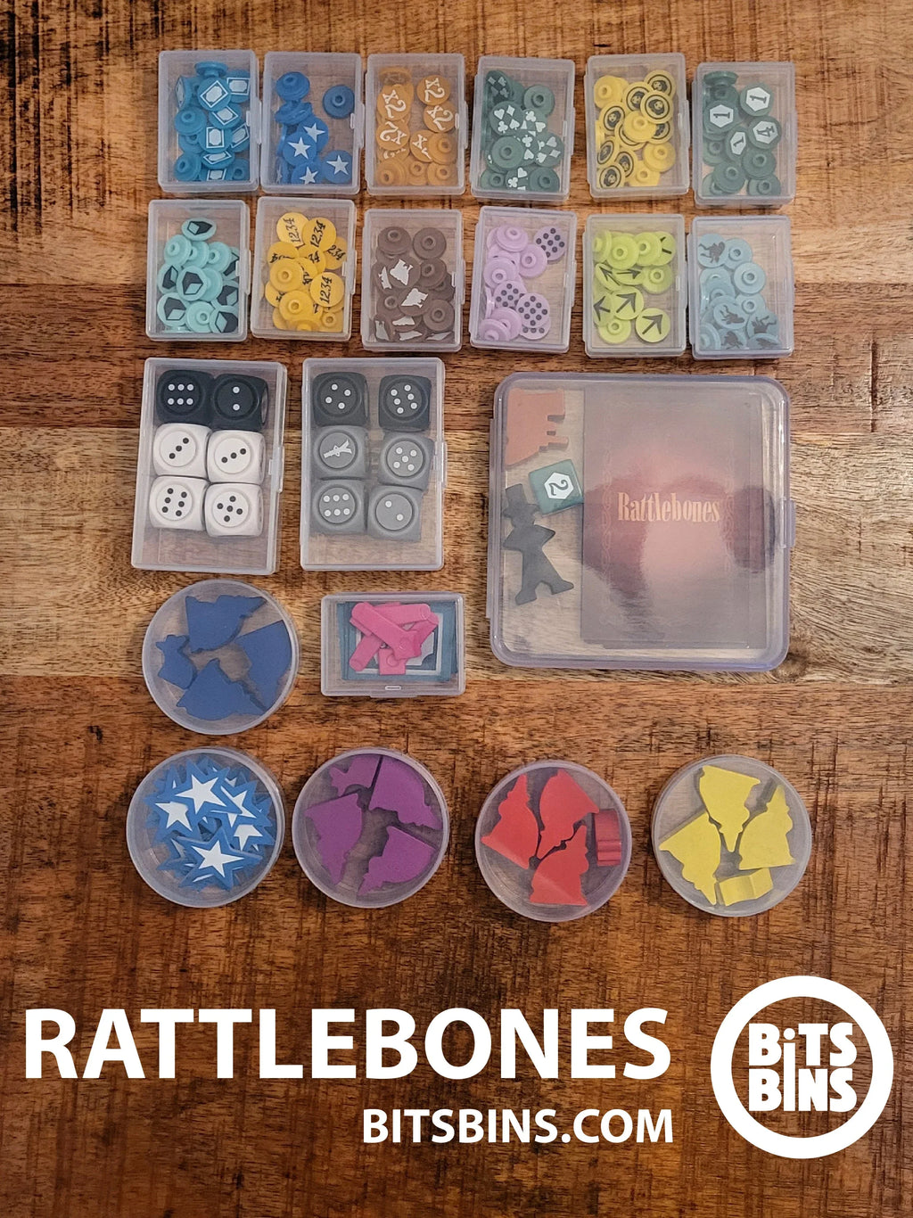 Bitsbins Rattlebones - 5 Pods, 13 Minis, 2 Originals, 1 Flat - Out of Play