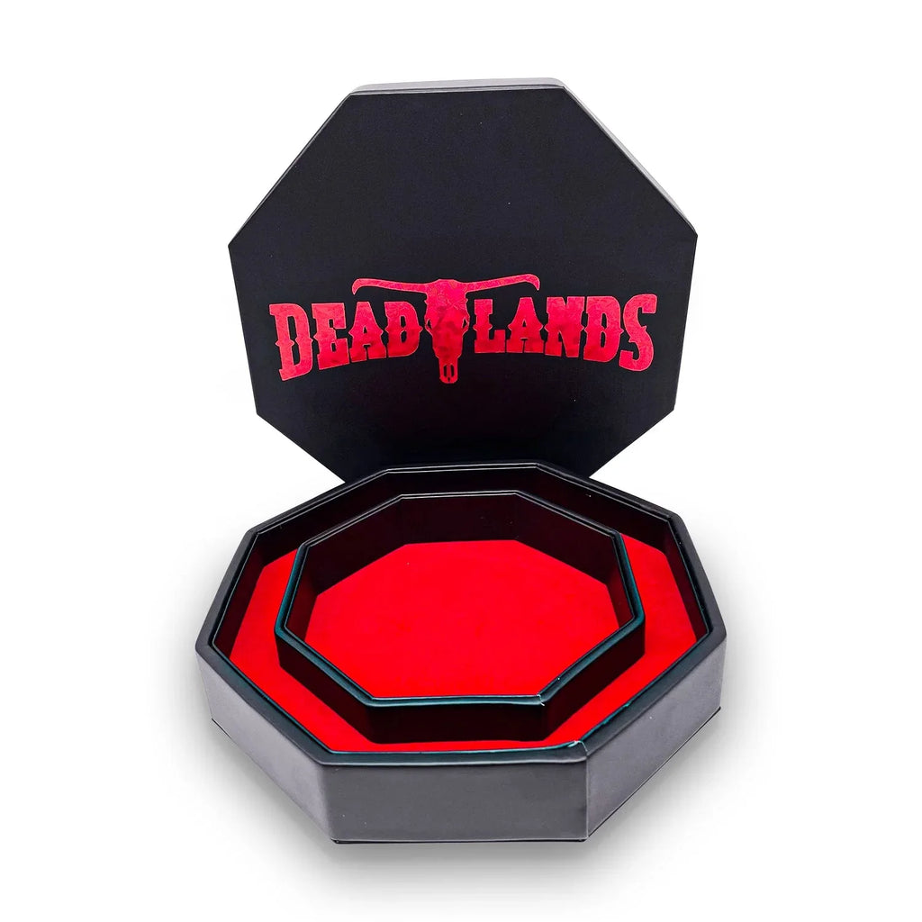 Red Deadlands™ Tray of Holding™ Dice Tray by Norse Foundry - Out of Play
