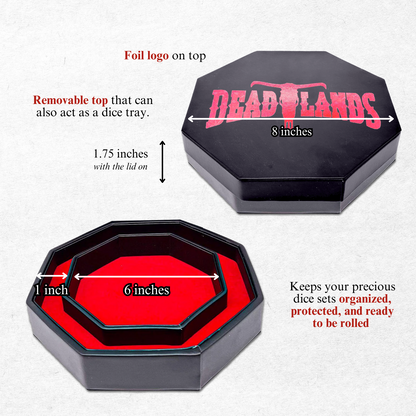Red Deadlands™ Tray of Holding™ Dice Tray by Norse Foundry