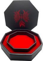 Red Phoenix - Tray of Holding™ Dice Tray by Norse Foundry - Out of Play