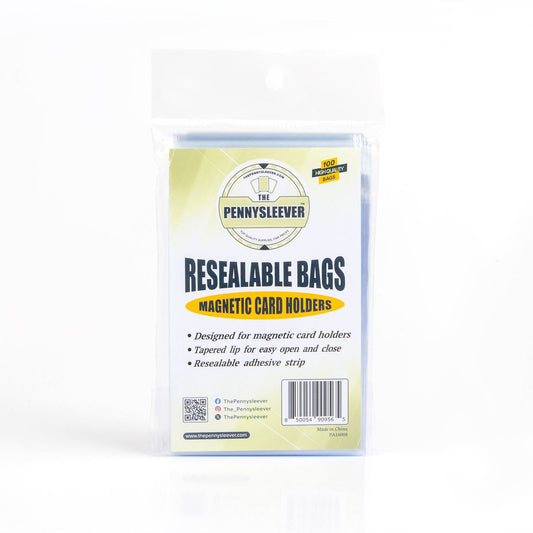 Resealable Bags for Magnetic Card Holders (100 count) The Pennysleever