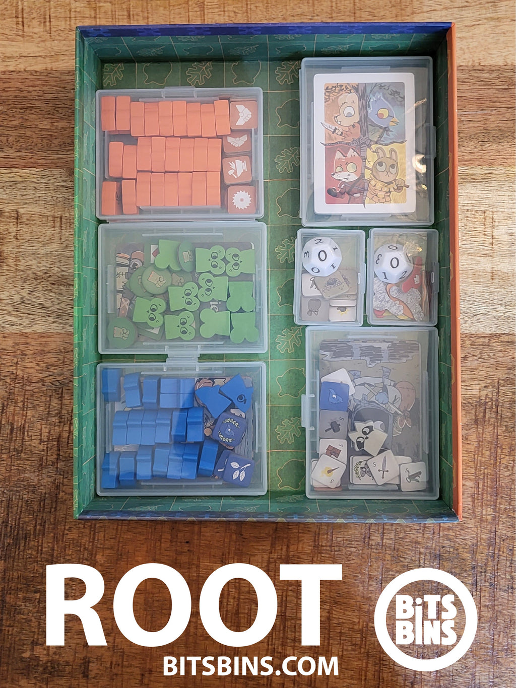 Bitsbins Root - 2 Minis, 5 Card Boxes - Out of Play