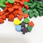 40Pcs Wood Game Tokens