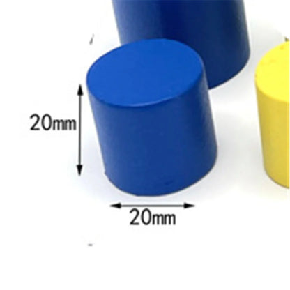 10Pcs Wooden Cylinder Pieces For Games