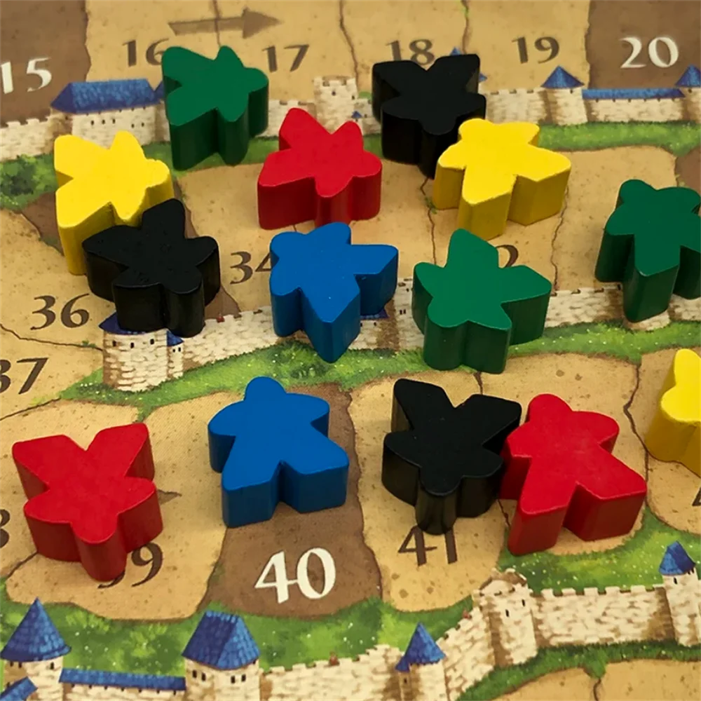 50PCS 16mm Wooden Meeples