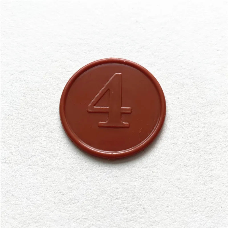 10pc Plastic Poker Chip With Numbers