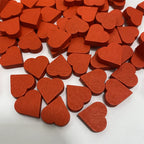 100Pcs Red Heart-Shape Game Pieces For Board Games