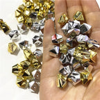 50PCS Acrylic Gold Silver Irregular Stone Game Pieces