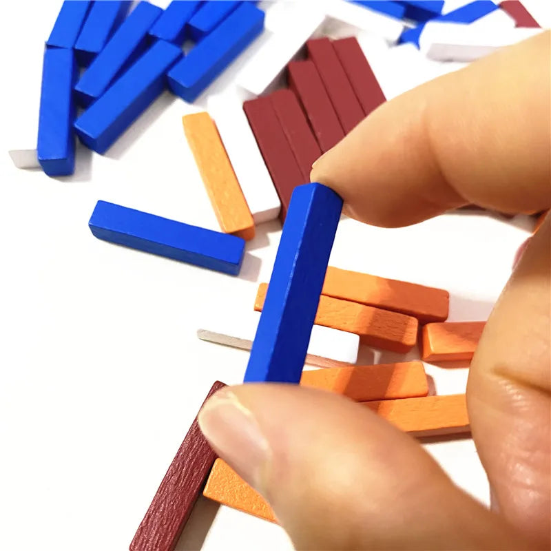 60PCS Wooden Stick Road Game Pieces