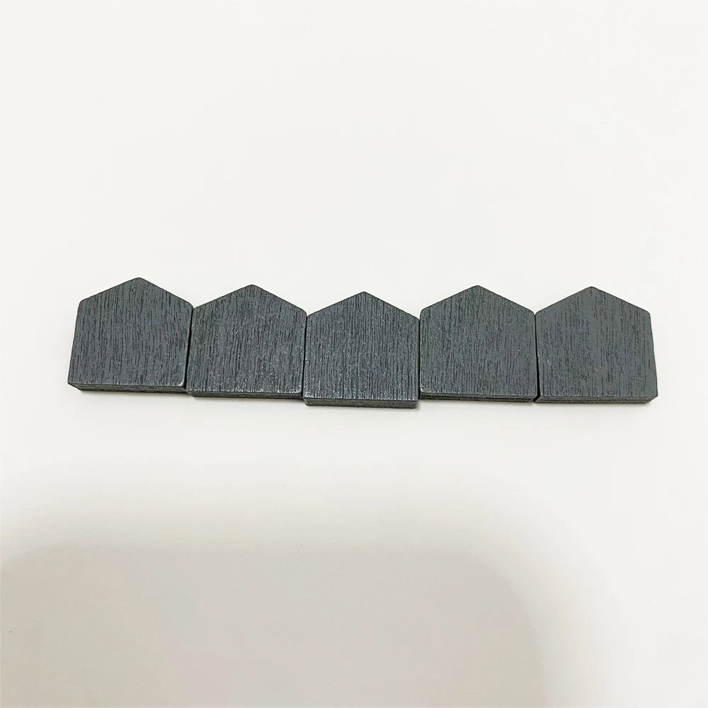 100Pcs Colorful Wooden House Pawn For Board games