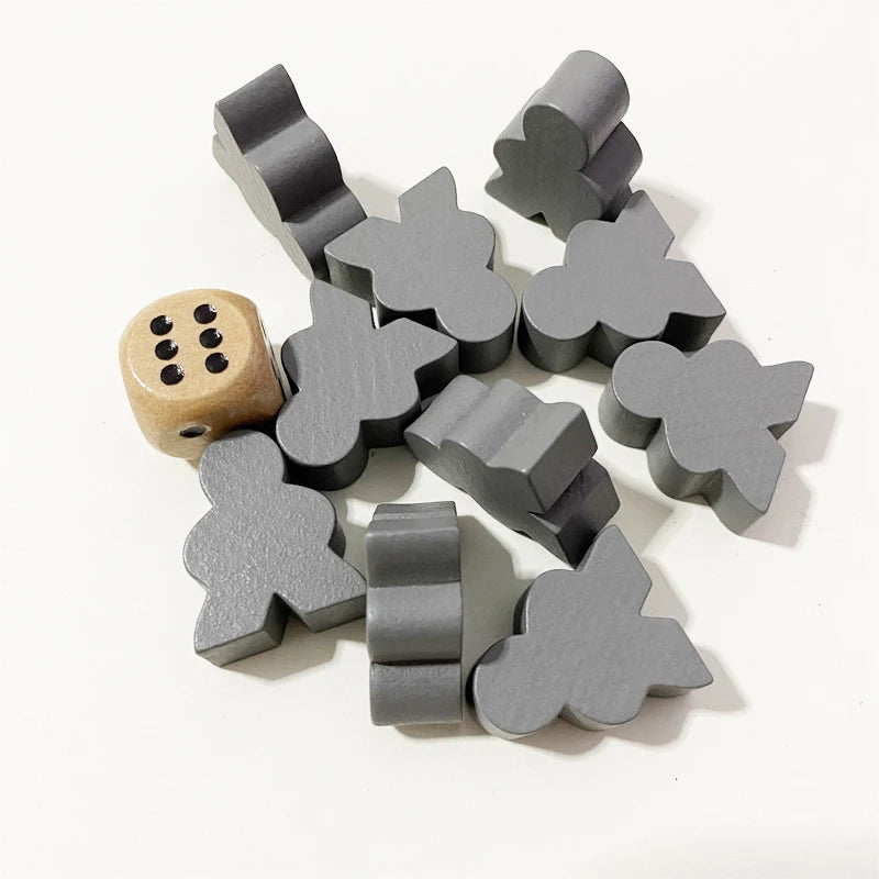 10PCS Big Size Wooden Peeple Pieces For Board Games