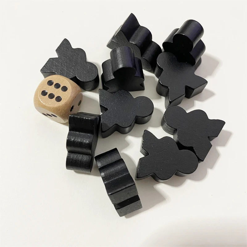 10PCS Big Size Wooden Peeple Pieces For Board Games