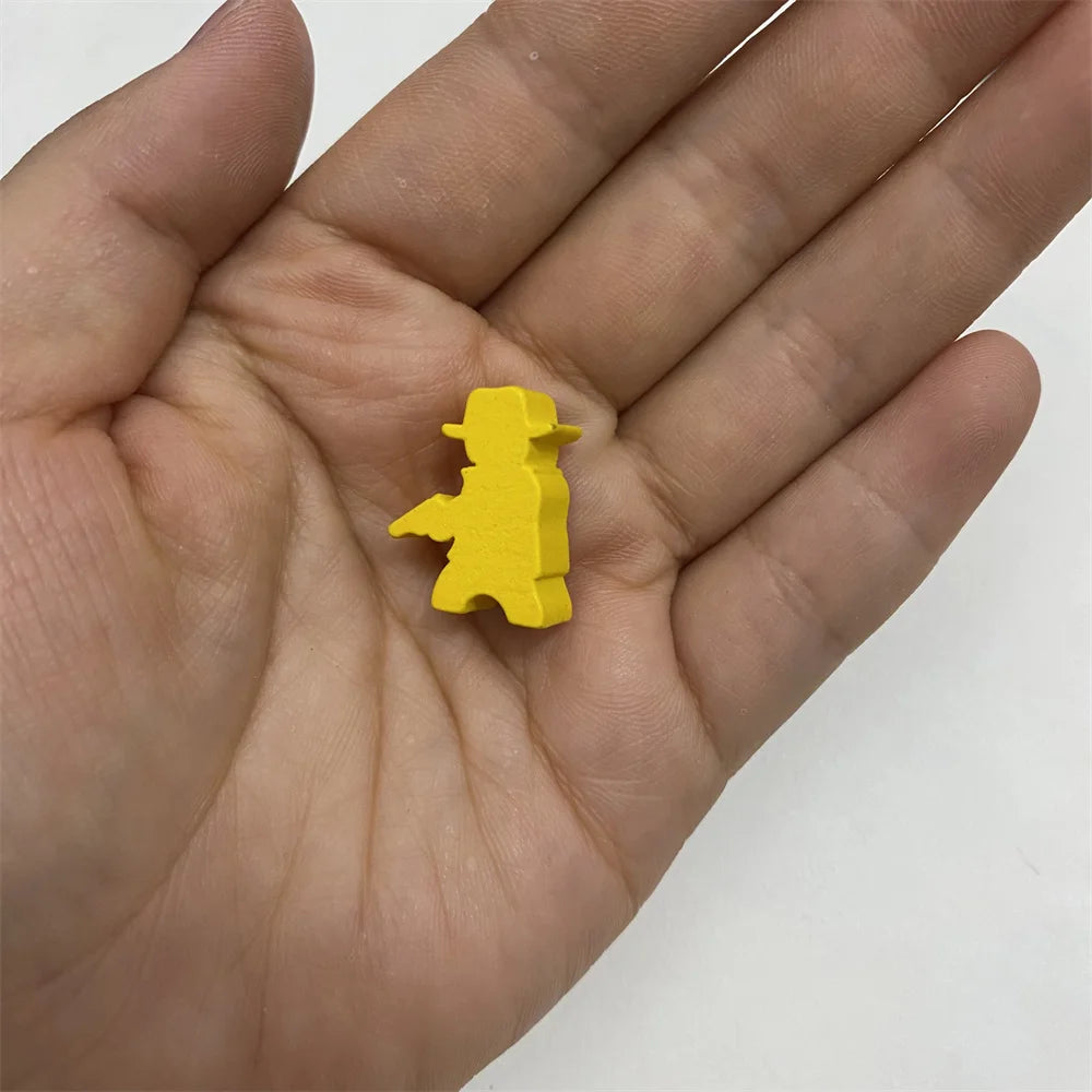 10 Pcs Wooden King/Master/Swordsman Peeples