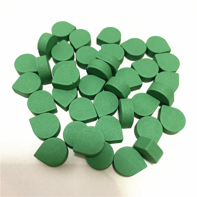 100Pcs Heart/Diamond/Water/Cross/Star Wood Game Pieces