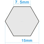 50Pcs Wooden Hexagonal Tokens For Board Games