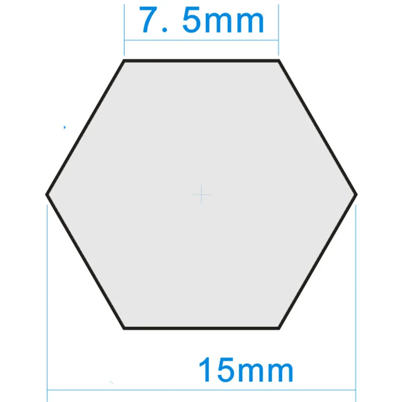 50Pcs Wooden Hexagonal Tokens For Board Games