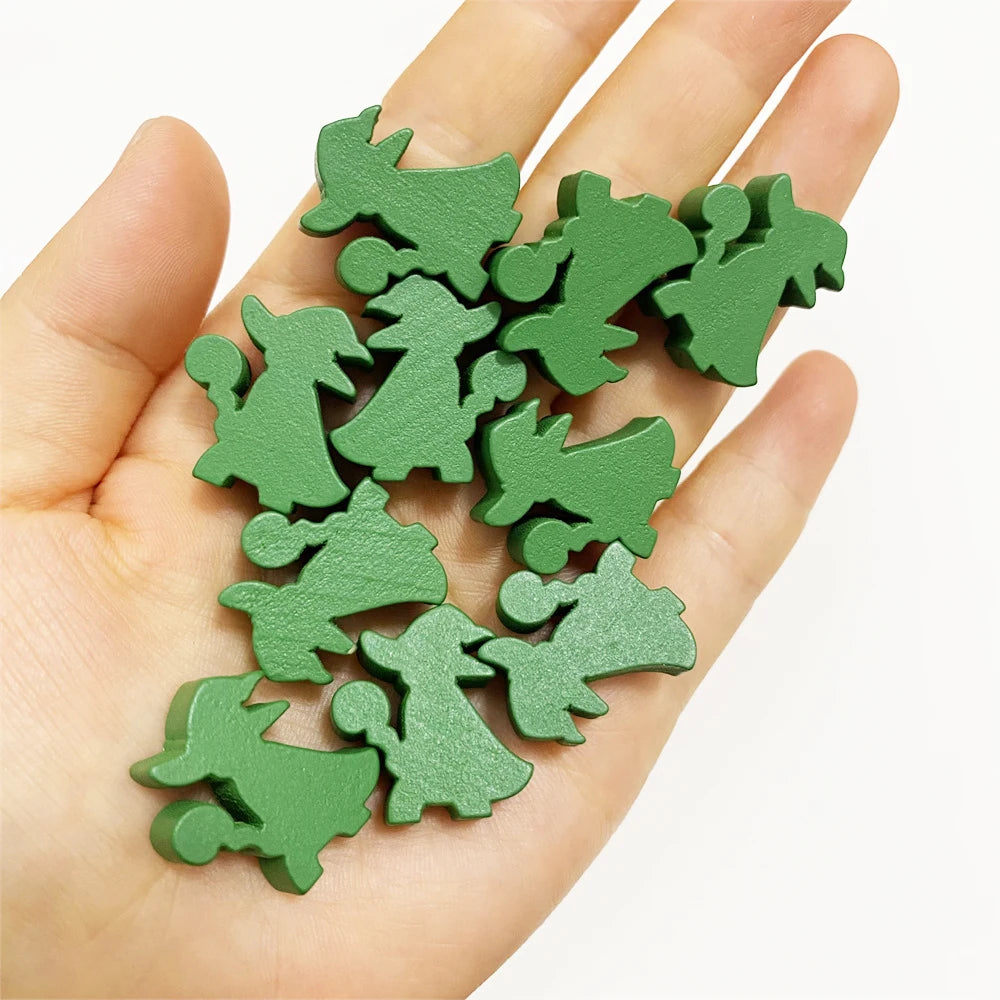 10 Pcs Wooden King/Master/Swordsman Peeples